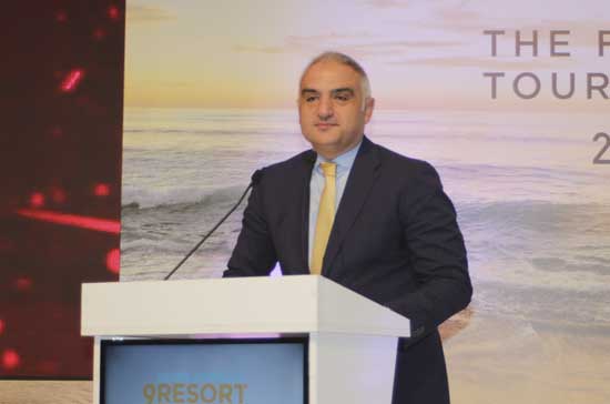Kultur ve Turizm Bakani Mehmet Nuri Ersoy-AKTOB 9. uluslararasi resort turizm kongresi-2019-mayatta