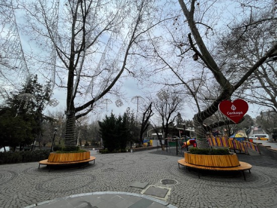 Ankarada Soğuk havalar sebebiyle Kuğulu park sessizliğe büründü 
